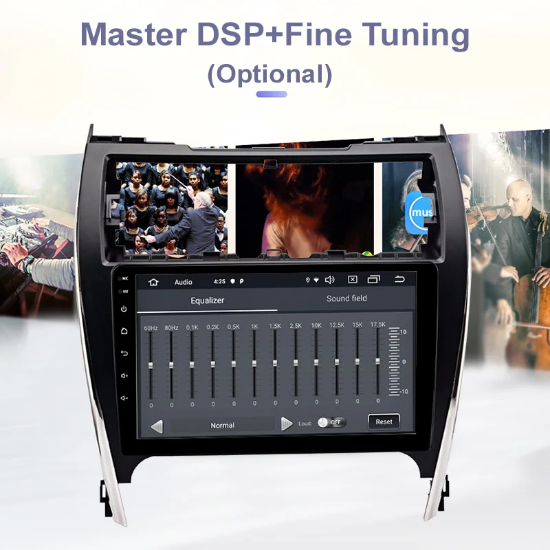 Discount FUNROVER 2.5D+IPS android 9.0 car dvd multimedia For Toyota Camry 50 2012 2013 2014 radio gps navigation navi stereo DSP RDS BT 3