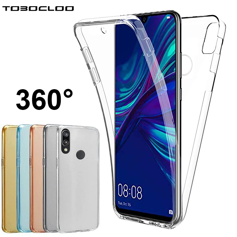 360 градусов 2 в 1 передний + задний Чехол для Huawei Y6 2019 Pro Y7 Prime Y9 Honor 8A мягкая ТПУ