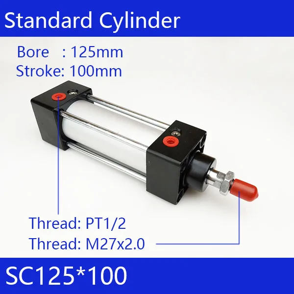 Optional SC125x100 Standard air cylinders 125mm bore 100mm
