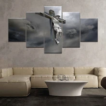 Printed Picture Modular Painting Modern Wall Art 5 Pieces Jesus Christ Was Crucified Living Room Home Decor Artwork Canvas graves kersey the world s sixteen crucified saviors or christianity before christ