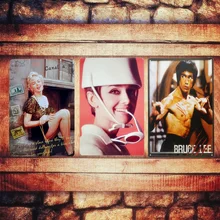 Монро художественные плакаты металлическая жестяная вывеска декоративные тарелки Настенный декор для бара дома Кафе паба картина знаменитостей 30x20 см