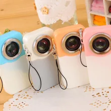 4 ручки/набор милая камера-образный 0,5 мм синяя-чернильная Шариковая ручка для школы канцелярские и офисные принадлежности