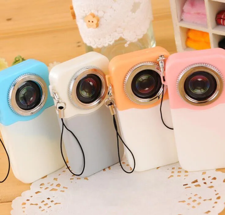 4 pens/Set Cute Camera Shaped 0.5mm Blue Ink Ballpoint Pen for School