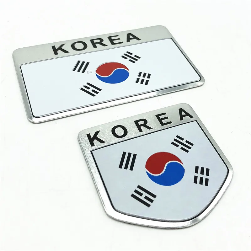 3D металлический корейский флаг эмблема значок наклейка на машину, мотоцикл наклейка крышка для hyundai TUCSON COUPE AZERA Sonata Kia K3 Morning Bongo