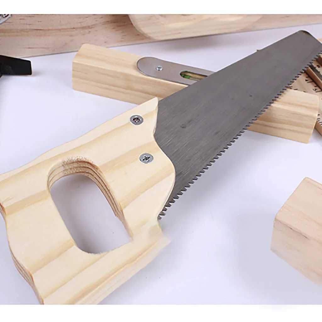 Деревянный инструмент игрушки Toolbox дети игрушка; развивающая игрушка DIY строительный инструмент