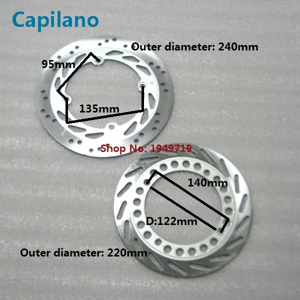 AX100 front and rear brake disc (1)