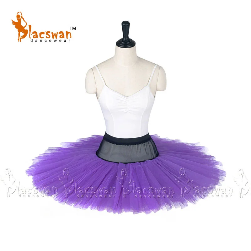 8 слойная жесткая фатиновая блинная балетная пачка, юбки-пачки, регулируемые, для взрослых, для практики, тарелка, плиссированная, прочная, фатиновая балетная пачка для девочек, BT602 - Цвет: Фиолетовый