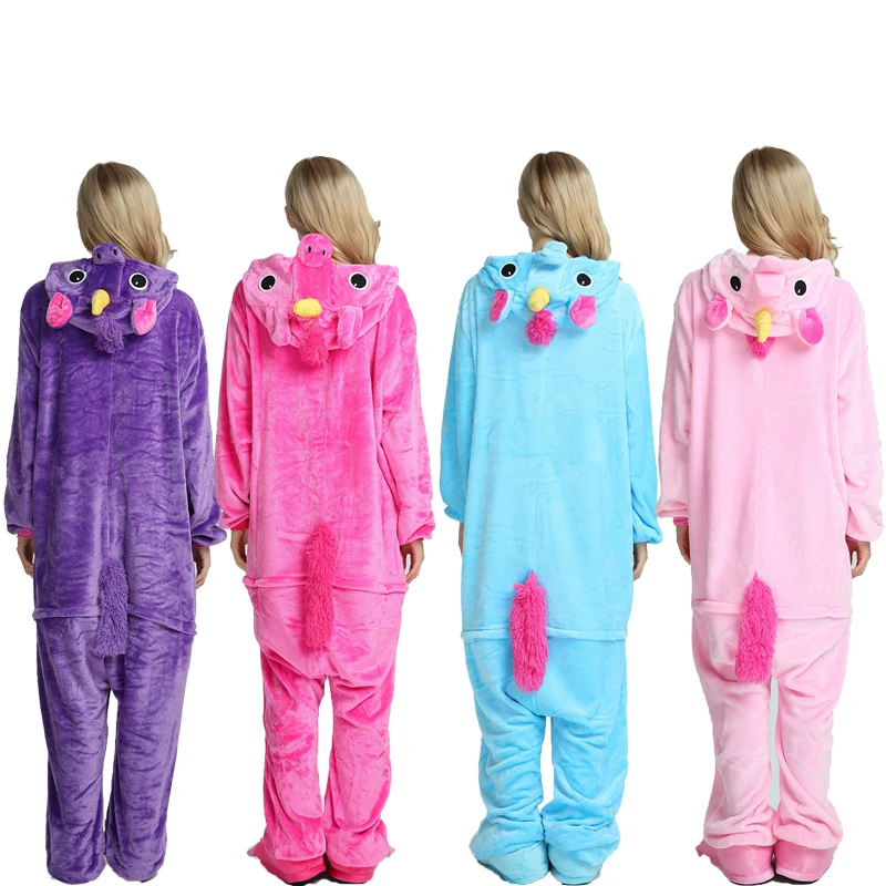

Kigurumi Pajama Adult Animal Unicorn Onesie Women Men Couple Winter Pajamas Suit Kegurumi Sleepwear Flannel Pijamas
