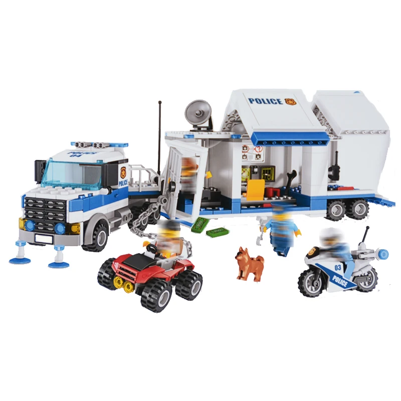 

Mobile police station 60139 Building Block Model Compatible legoing City Brick Model Educational Toys For Children