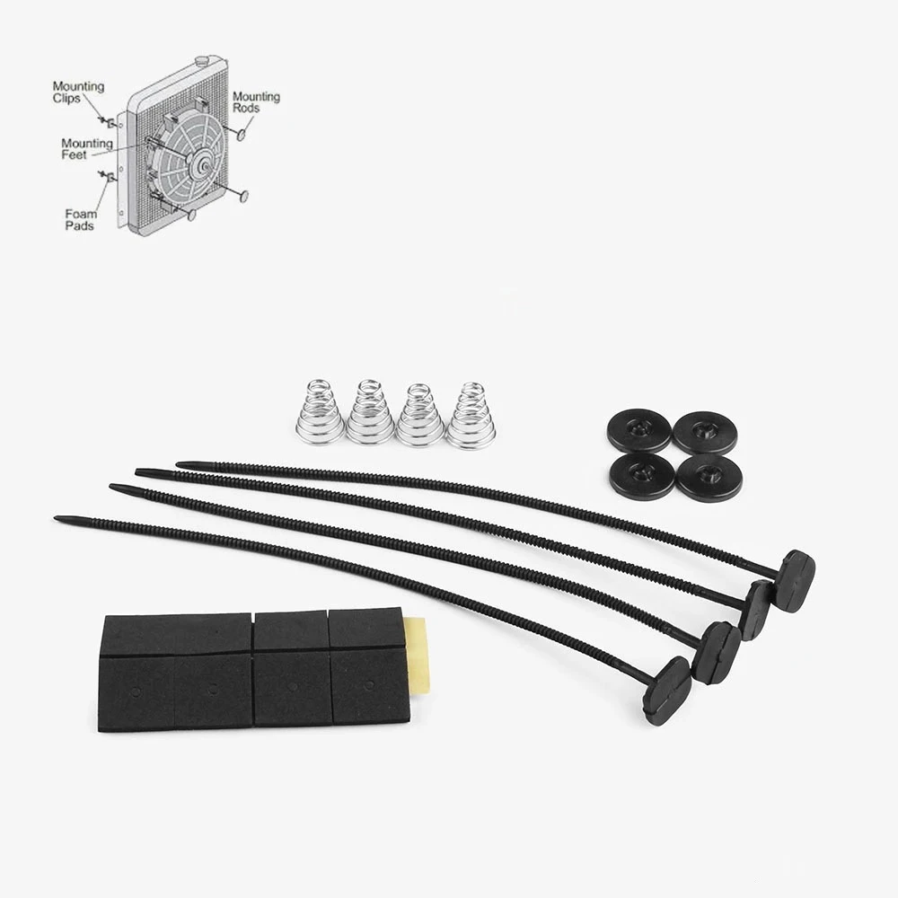 Модификация автомобиля запчасти к вентилятору аксессуары универсальный Электрический Охлаждающий радиатор аксессуары