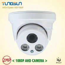Nuevo Hogar 2MP HD AHD 1080 P Cámara de Seguridad CCTV Domo Blanco 2 unids Matriz de infrarrojos de Visión Nocturna Cámara de Vigilancia Sistema AHD-H