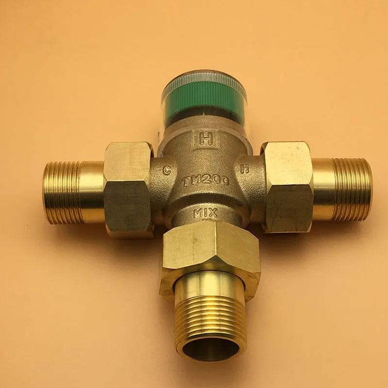 DN20(G3/4") DN25(G1")DN15(G1/2") Thermostatic valve Thermostatic Mixing valve Solar energy Pipe mixing with brass union