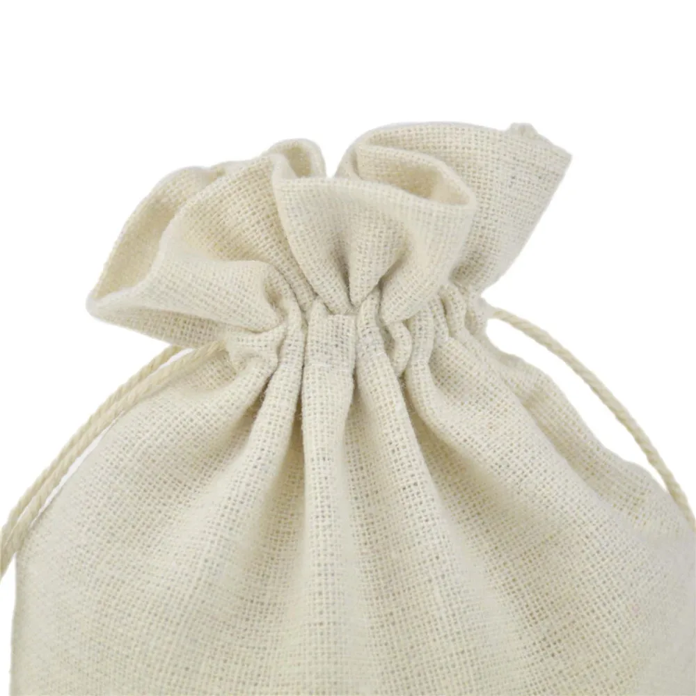 14x19 см хлопок 200 шт/партия муслиновые подарочные сумки ручной работы тканевые мешочки с завязками хлопковые пакеты упаковочные пакетики для украшений