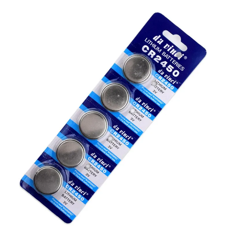 

5pcs CR2450 button cell coin battery 2450 ECR2450 KCR2450 5029LC LM2450 3V lithium Battery For Watch Electronic Devices