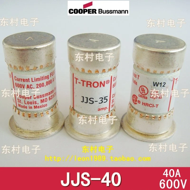

[SA] US imports of ceramic BUSSMANN fuse T-TRON fuse JJS-40 40A 600V--3PCS/LOT