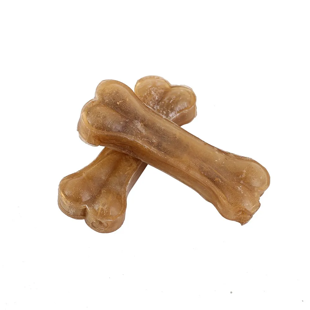 Pet Dog Toy Supplies Chews Toys Leather Cowhide Bone Molar Teeth Clean Stick Food Treats Dogs Bones for Puppy Accessories