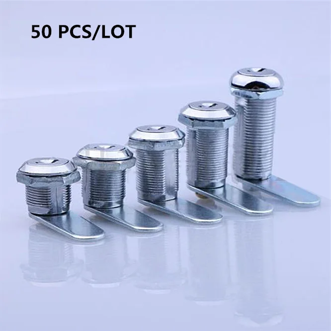 

50PCS MS403 16mm 20mm 25mm 30mm 40mm Replace Desk Drawer Lock with Dedicated Keys Cabinet Box Panel Tool For Motorhome Trailer