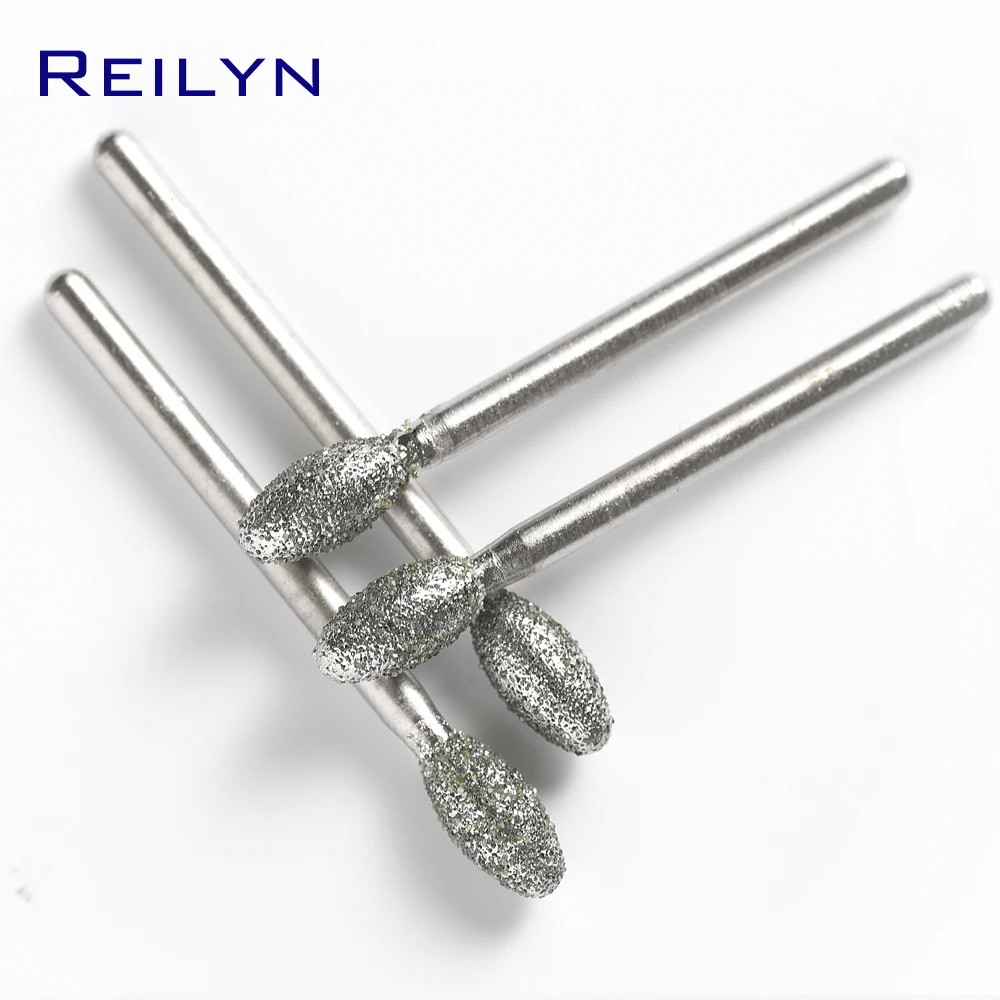 3mm course grained G type bits bullet type 4/5/6/8/10/12mm Diamond abrasive bits peeling head grinding trimming polishing bits