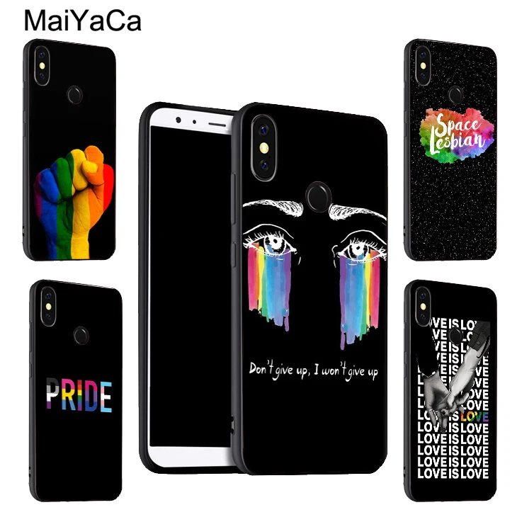 

MaiYaCa RAINBOW FLAG GAY LESBIAN PRIDE LGBT Case For Xiaomi Redmi 5 Plus S2 6A Note 5 Pro 7 5A 4X Mi 8 6X A2 6 9 Max 3 2 Mix 2s