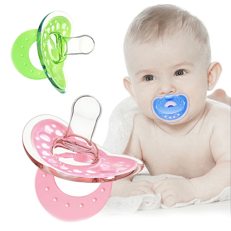 Baby pacifiers safe abs silicone funny baby nipples baby infant teeth soothers..