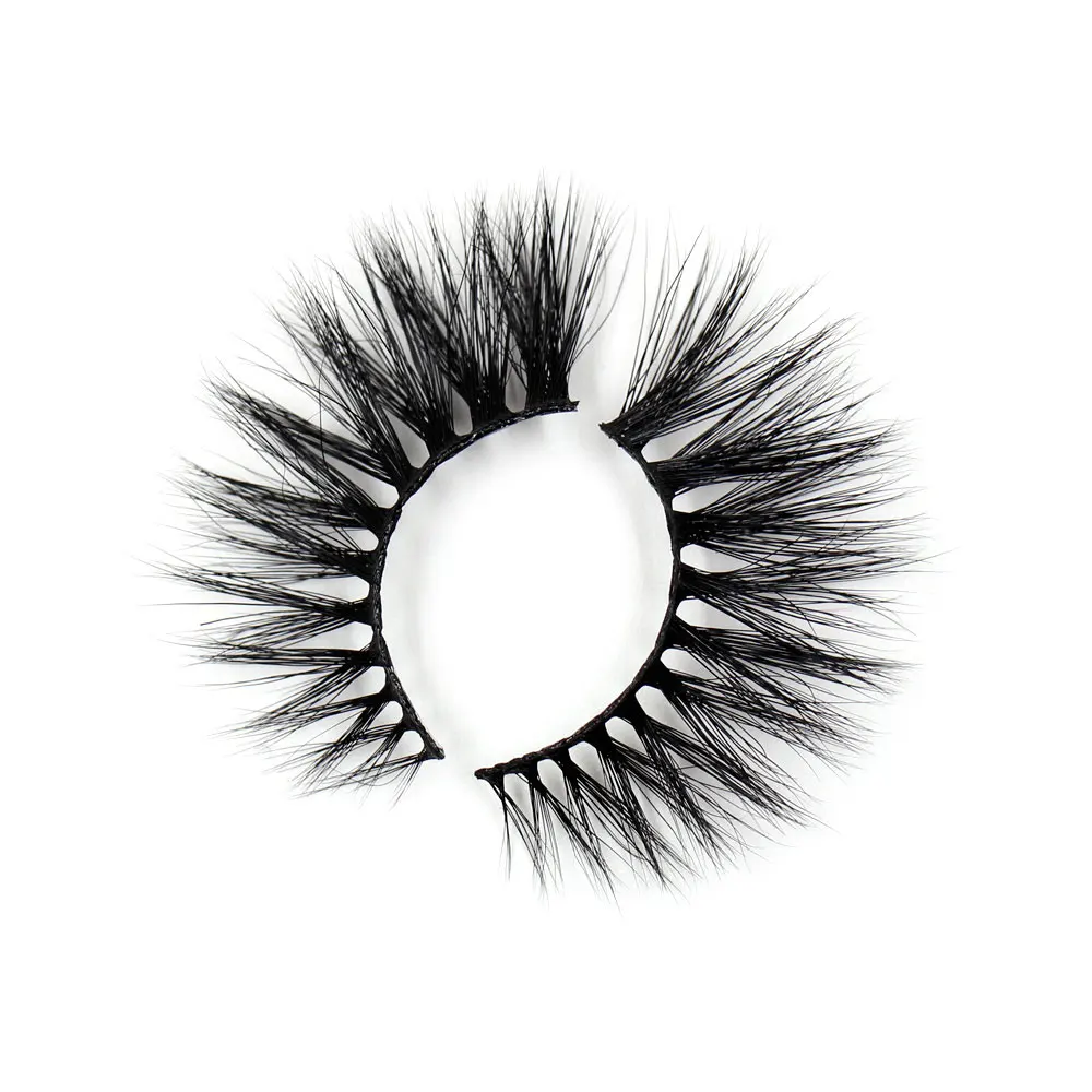 LEHUAMAO 25mm Eyelashes 3D Mink False Eyelash Long Wispy Fluffy Curly Lashes Cruelty Free Natural Lash Dramatic False Eyelashes - Цвет: G12