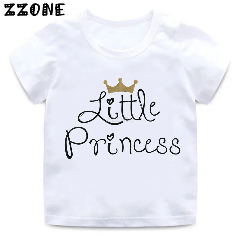 Футболка с надписью Daddy's Little Princess для мальчиков и девочек детская повседневная