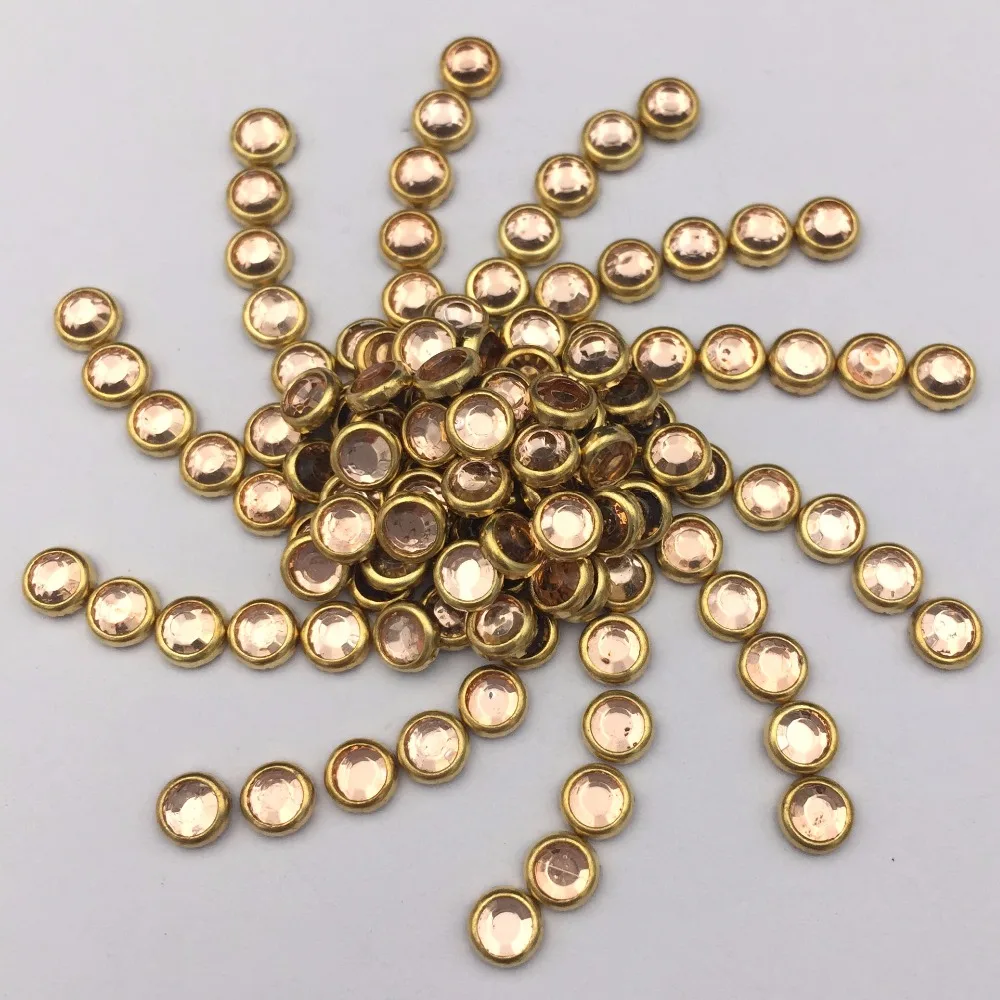 

2017 new SS10 champane Nail Rhinestones,1440pcs/lot Flat Back Hotfix Glitter Nail Stones,DIY 3d Nail Phones Decorations Supplies