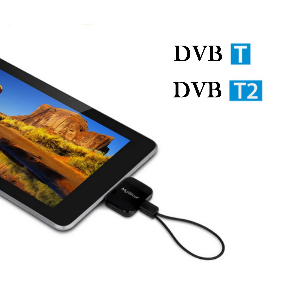 Wireless receiver DVB-T2 HDTV Receiving For Android Phone/Pad with micro USB OTG or above DVB-T2 EN302 755 DVB-T EN300 744
