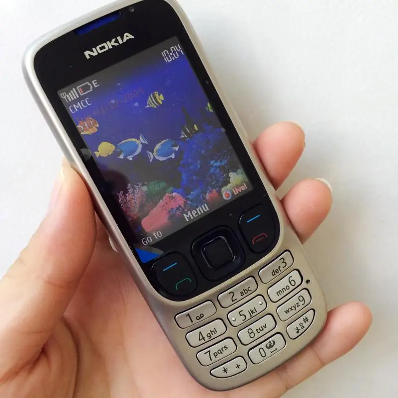 Восстановленное Nokia 6303 Classic 3MP мобильного телефона 6303c телефона русский иврит арабский клавиатура