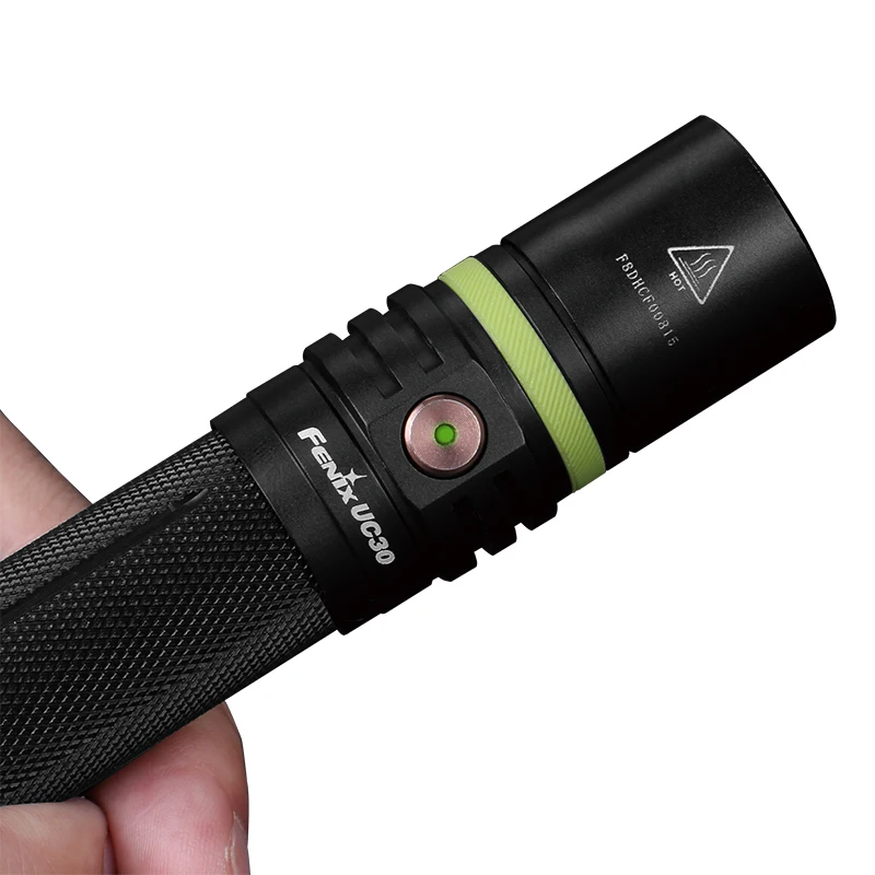 Fenix UC30 Cree XP-L HI V3 светодиодный фонарик 1000 люмен Micro-USB для кемпинга