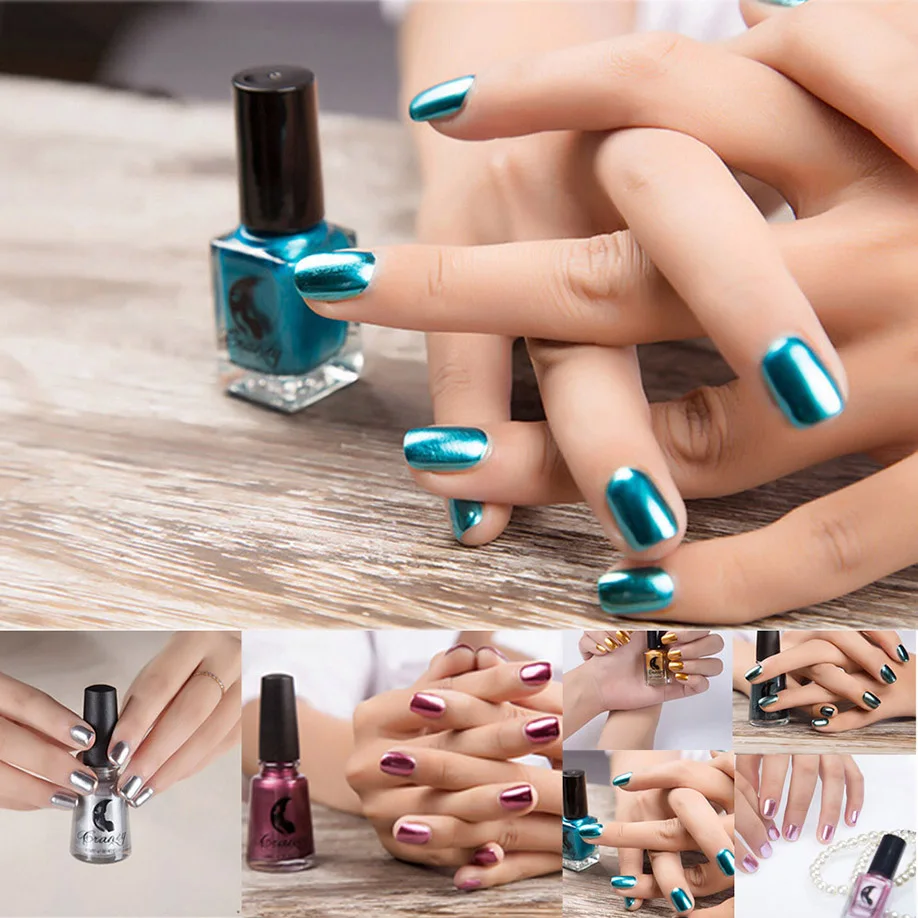 

ISHOWTIENDA mirror nail polishs nailpolish MirrorNail Polish Plating Silver Paste Metal esmaltes para pintar unha em atacado