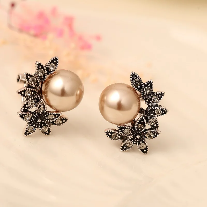 

Multicolor square crystal inlay Gold-color stud earrings & women's fashion jewelry for party wedding