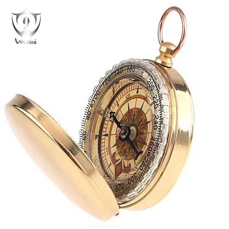 Waterproof Portable Pocket Watch Flip Open Compass Hiking Camping