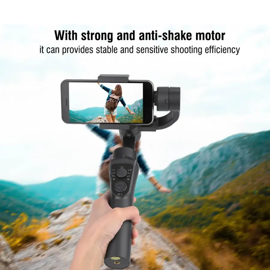 

s5B Portable 3-Axls Gimbal Anti-shake Smartphone Camera Handheld Stabilizer Bluetooth+APP for GoPro stabilizer estabilizador