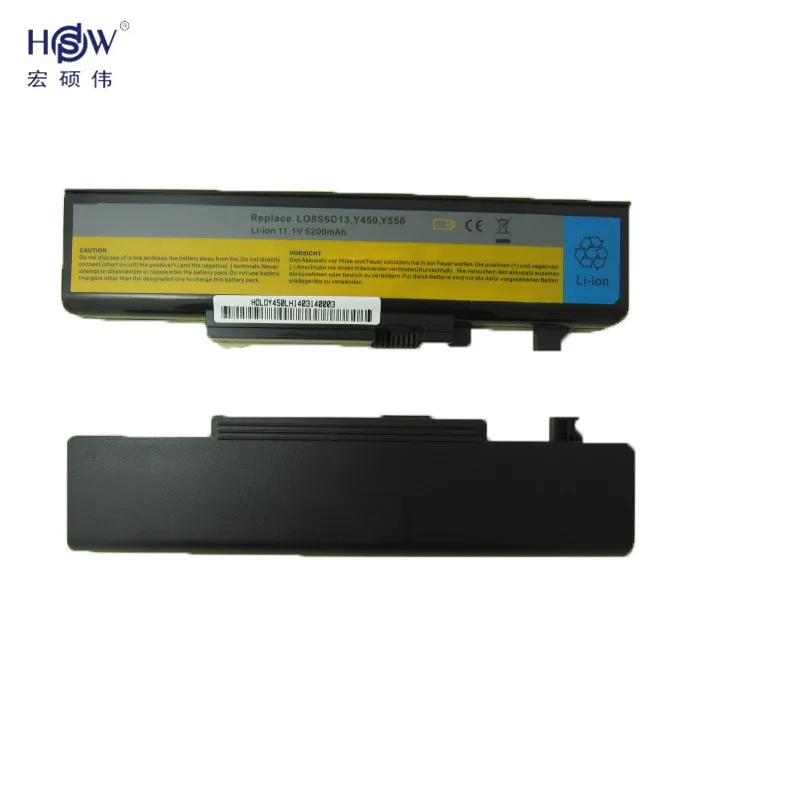 HSW 11 1 В/10 8 В 5200 мАч Сменный аккумулятор для ноутбука Lenovo IdeaPad Y450 4189 Y450A Y450G Y550 4186 Y550A