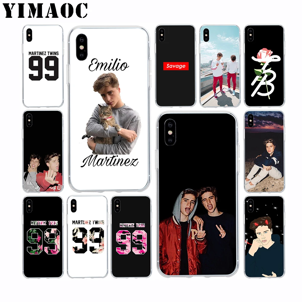 YIMAOC Martinez Twins Savage Soft Silicone Case for Apple Iphone 11 Pro Xr Xs Max X 10 8 Plus 7 6S 6 SE 5S 5 7Plus 8Plus |