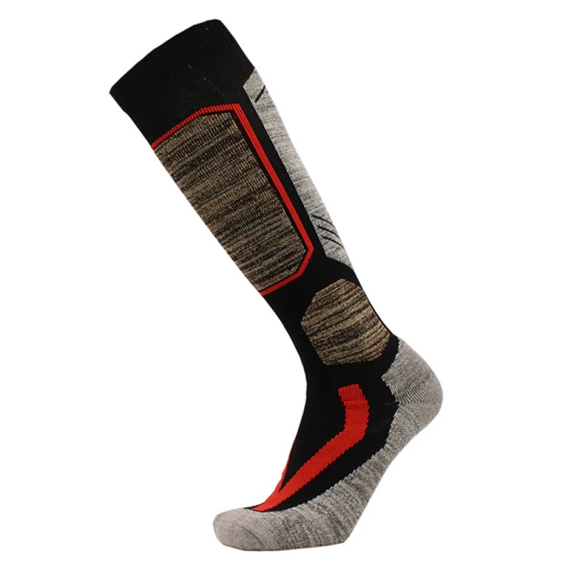 Новые мужские и женские длинные спортивные носки для катания на лыжах дышащие полотенцесушители плотные альпинистские походные спортивные носки 4 цвета - Цвет: B
