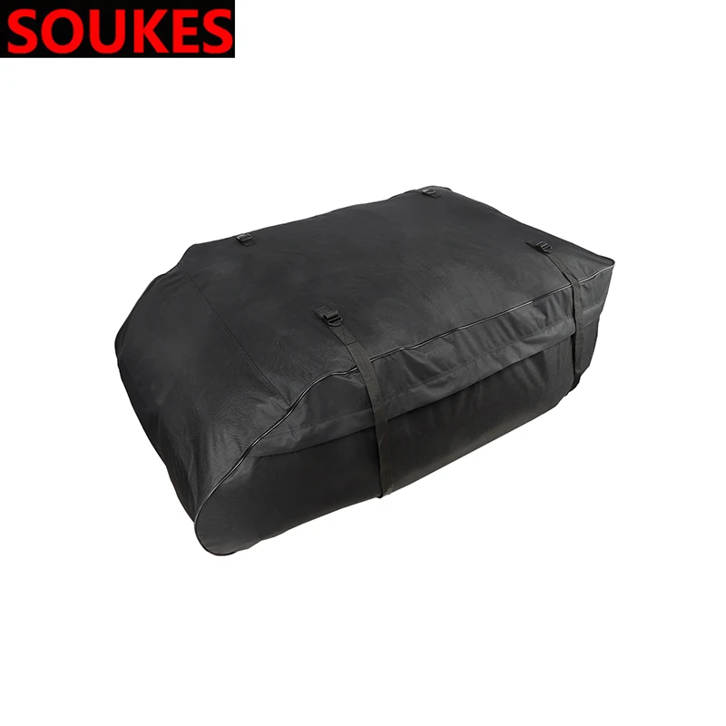 black Водонепроницаемый для Ford Focus 2 3 Fiesta Mondeo Ranger Kuga Seat Leon Ibiza Lexus большой емкости автомобильный багажник на крыше багажная сумка - Цвет: black