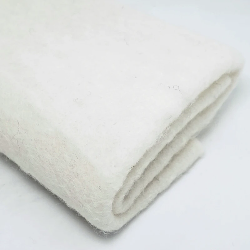 Natural wool Batt /semi-felting wool for needle felt, felting needle ,Spinning fiber, Photo props white
