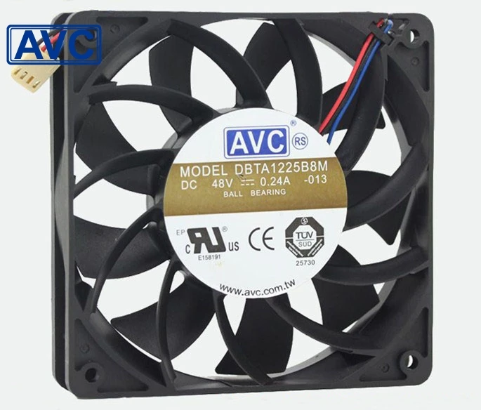 1pcs DBTA1225B8M 48V 0.24A 12CM 12025 three line drive cooling fan