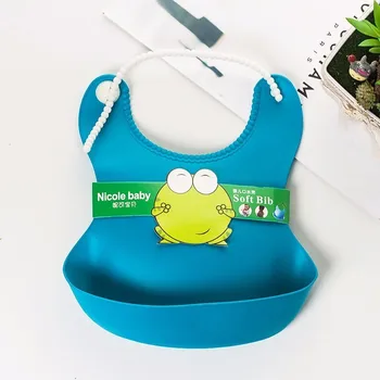 

Silicon Bib Cartoon Prints Kids Baby Bib Children's summer Adjustable Waterproof Bib Baby Feeding Tools Boy Girl Bibs apron