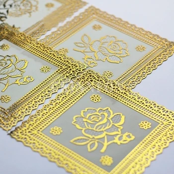 

20000Pcs/Lot New Stylish Kitchen PVC Gilding Coasters Cup Mat Bowl Placemats Drinks Tea Pads