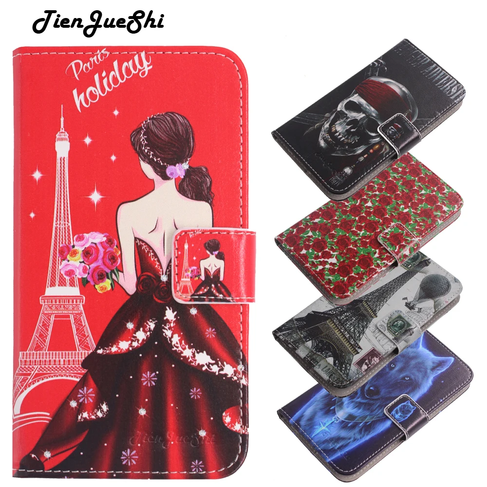 

TienJueShi Elegant Stylish Book Stand Protection Leather Cover Phone Case For imo q q2 plus Shell Wallet Etui Skin