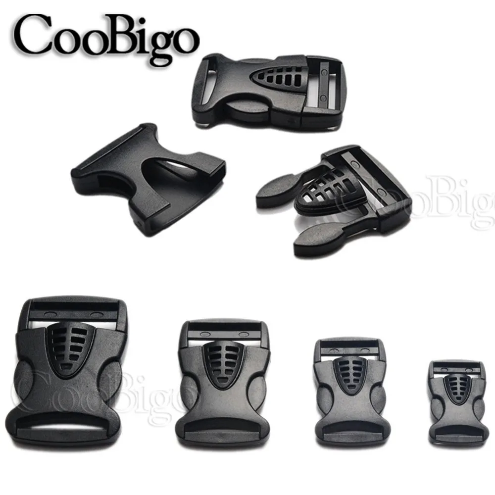 

5pcs Webbing 20.5mm~39mm Plastic Adjustable Side Release Buckles Molle Tatical Backpack Bag Parts Strap Accessories