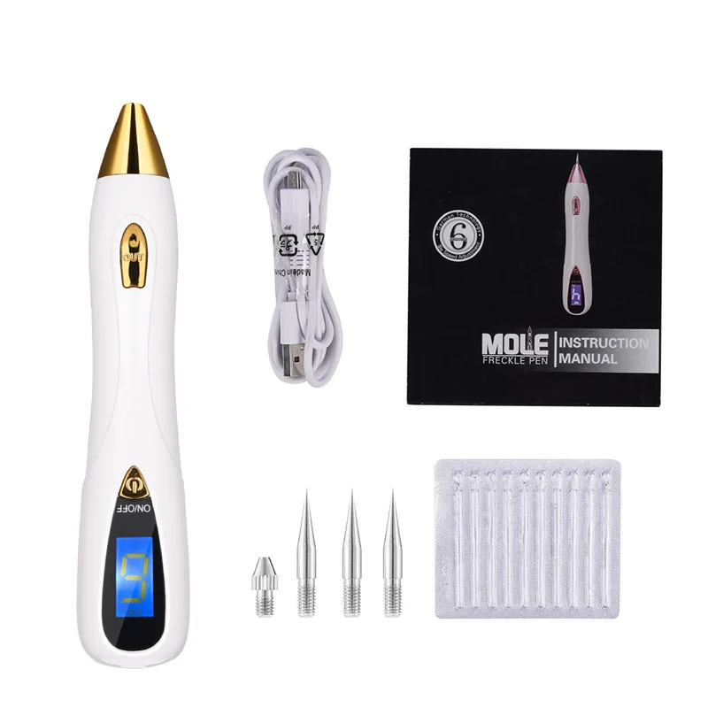 

USB Charging LED Electric Laser Point Pen Sweep Mole Removal Dark Spot Remover Plasma Pen Skin Wart Tag Freckle Removal Tool P49