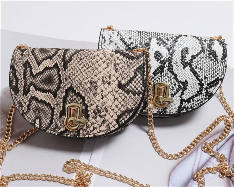 pacote leahter cintura saco de moda corrente