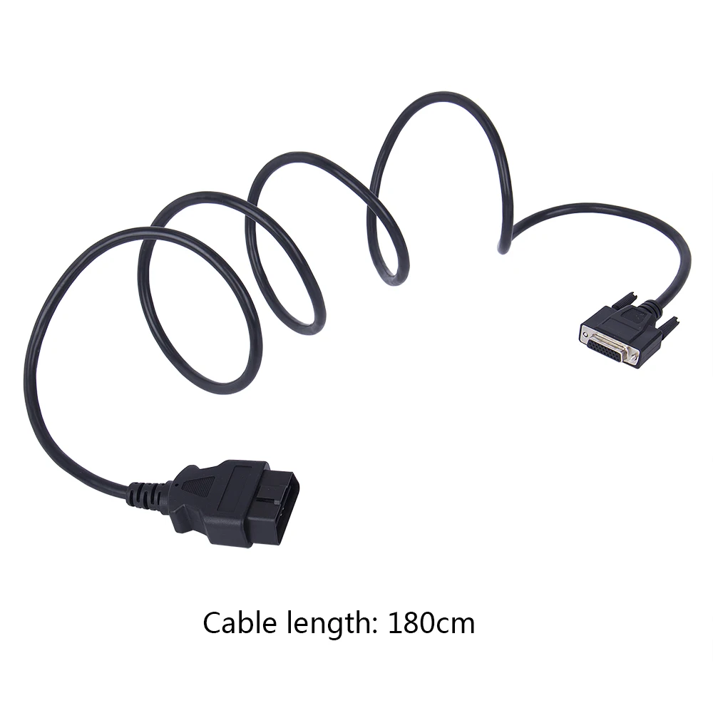 Универсальный адаптер KWOKKER OBD2 16Pin Male to 26Pin Female 180 см OBDII Автомобильный разъем удлинитель диагностический инструмент