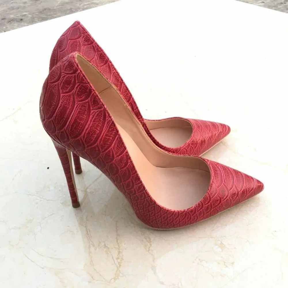 Keshangjia Для женщин Туфли-лодочки змеиная обувь женская обувь с острым носком на высоком каблуке обувь Патри Свадебная обувь пикантные туфли на высоком каблуке