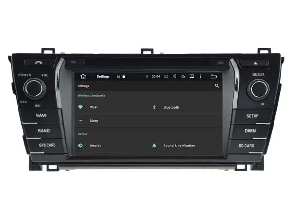 Cheap Android 8.0 CAR Audio DVD player FOR TOYOTA COROLLA 2014 gps Multimedia head device unit receiver BT WIFI 21