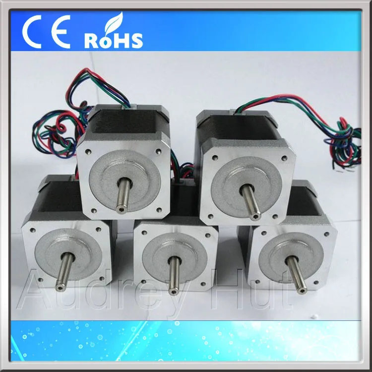 CE ROSH 5 шт. 42HS40-1704 42bygh Nema17 1 8 градусов 42 мм 2-фазный Гибридный шаговый двигатель А для